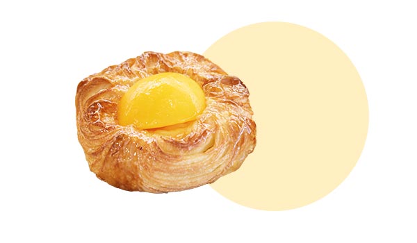 Custard Peach Danish